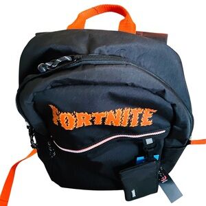 Fortnite Black and Orange Backpack